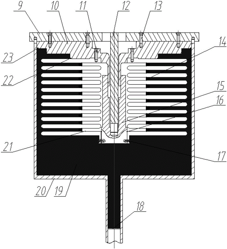 A suspended single hydraulic prop bending deformation detection and alarm device