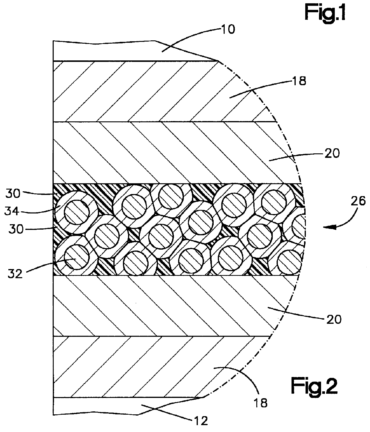 Polymer with transient liquid phase bondable particles