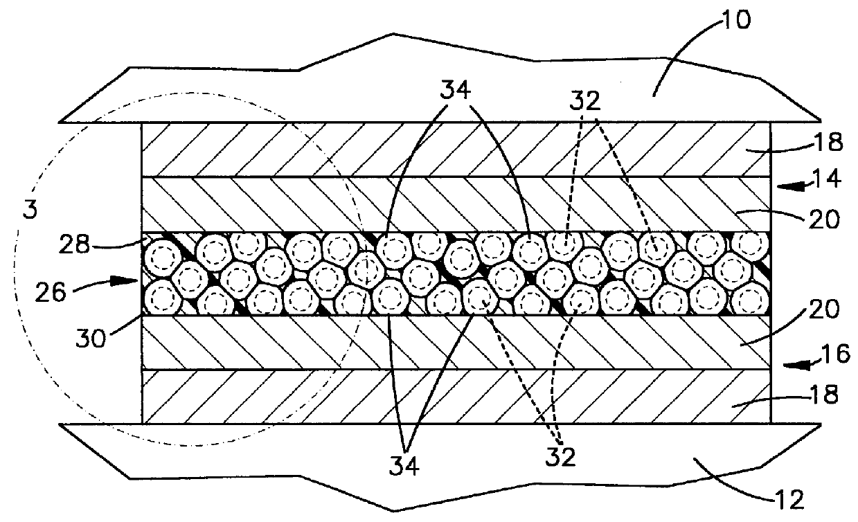 Polymer with transient liquid phase bondable particles