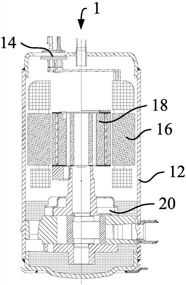 Compressor, air conditioner, and control method for power-on mode of compressor winding