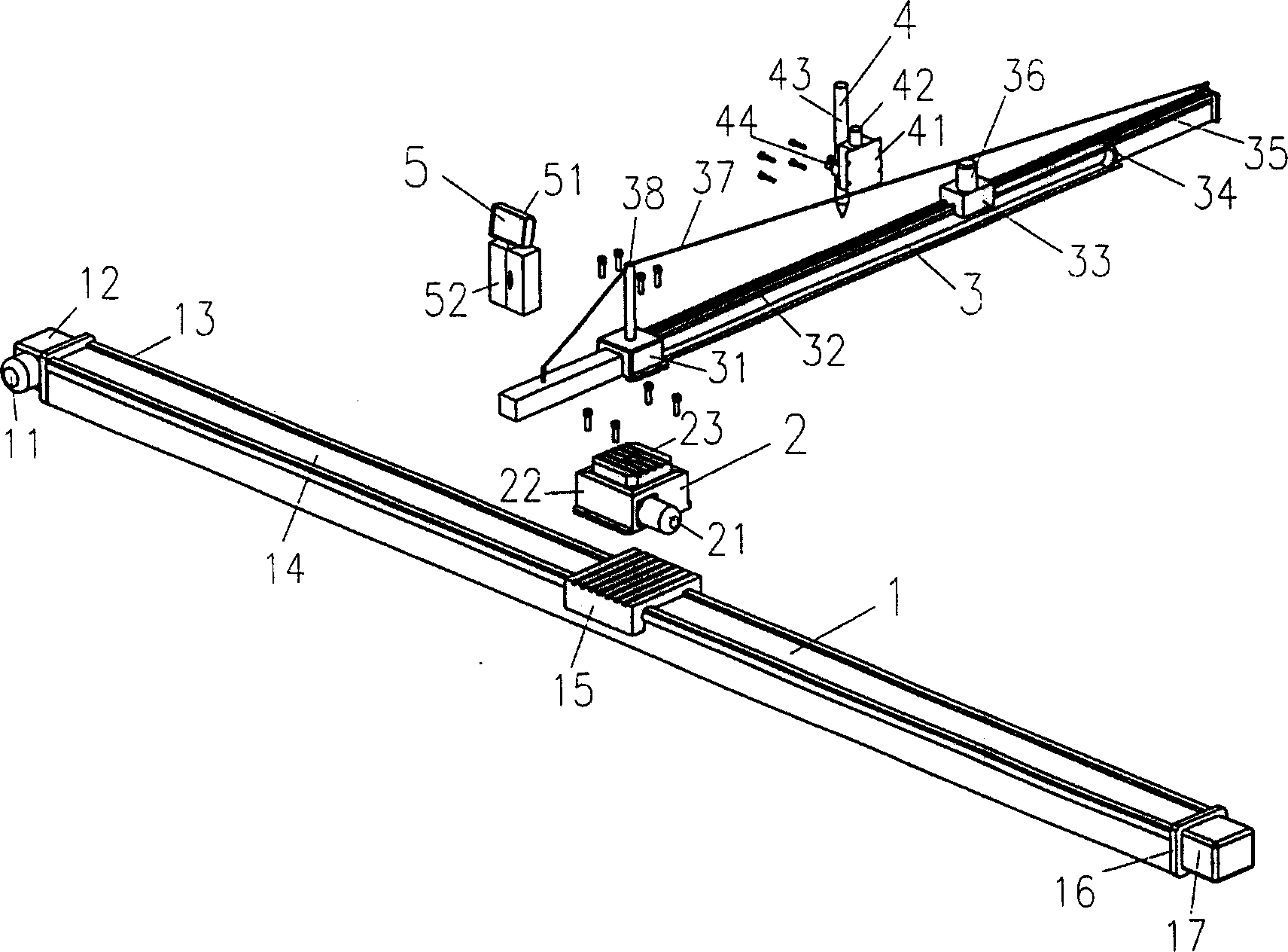 Modular polar coordinate cutting method with variable functions and digital controlled cutting apparatus