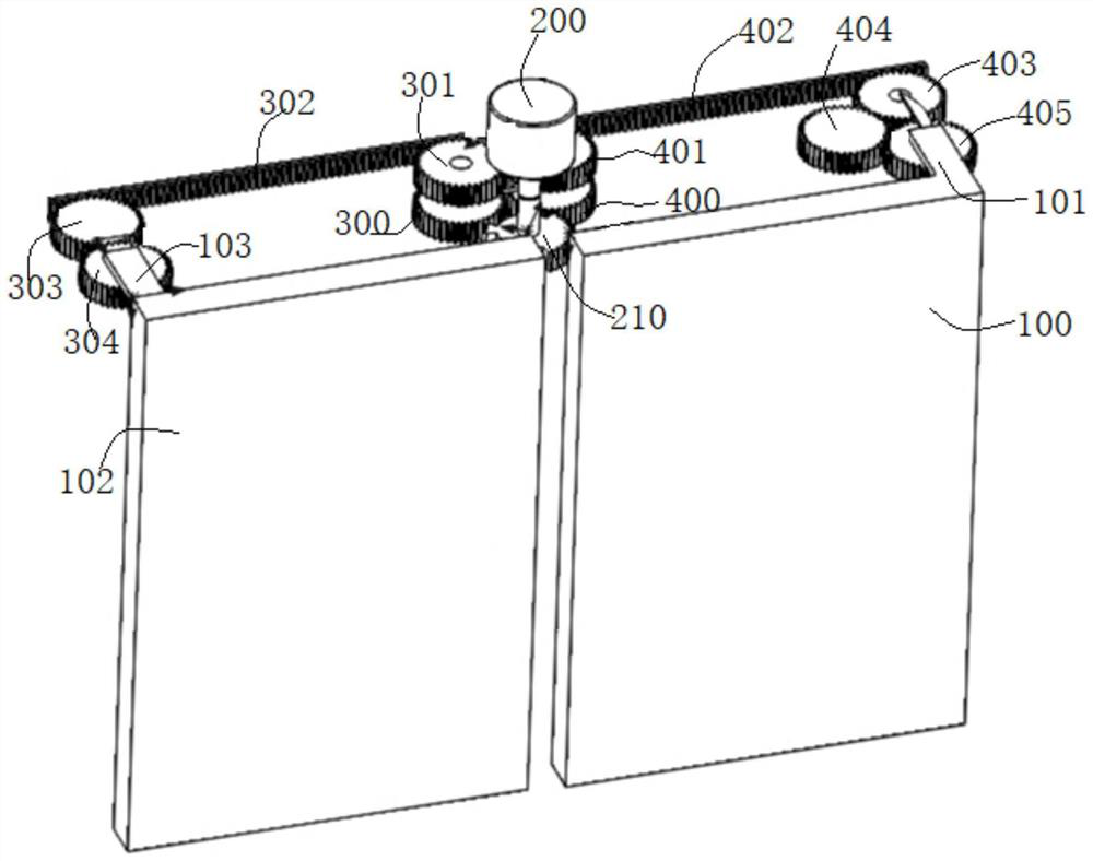 An automatic double-door refrigerator and its double-door device