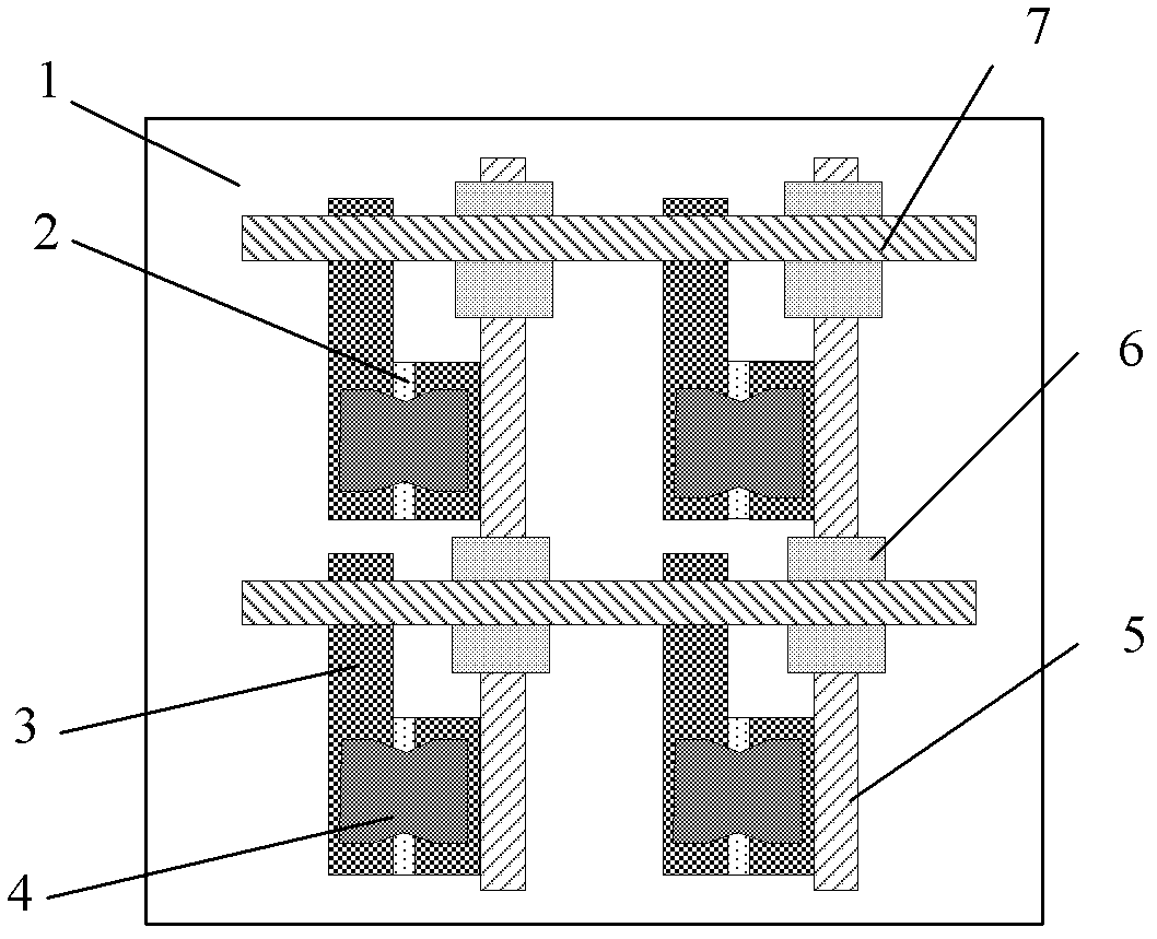 Preparation method of electron emission source nano seam array of surface conduction electron emitter display (SED)