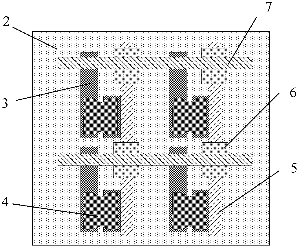 Preparation method of electron emission source nano seam array of surface conduction electron emitter display (SED)