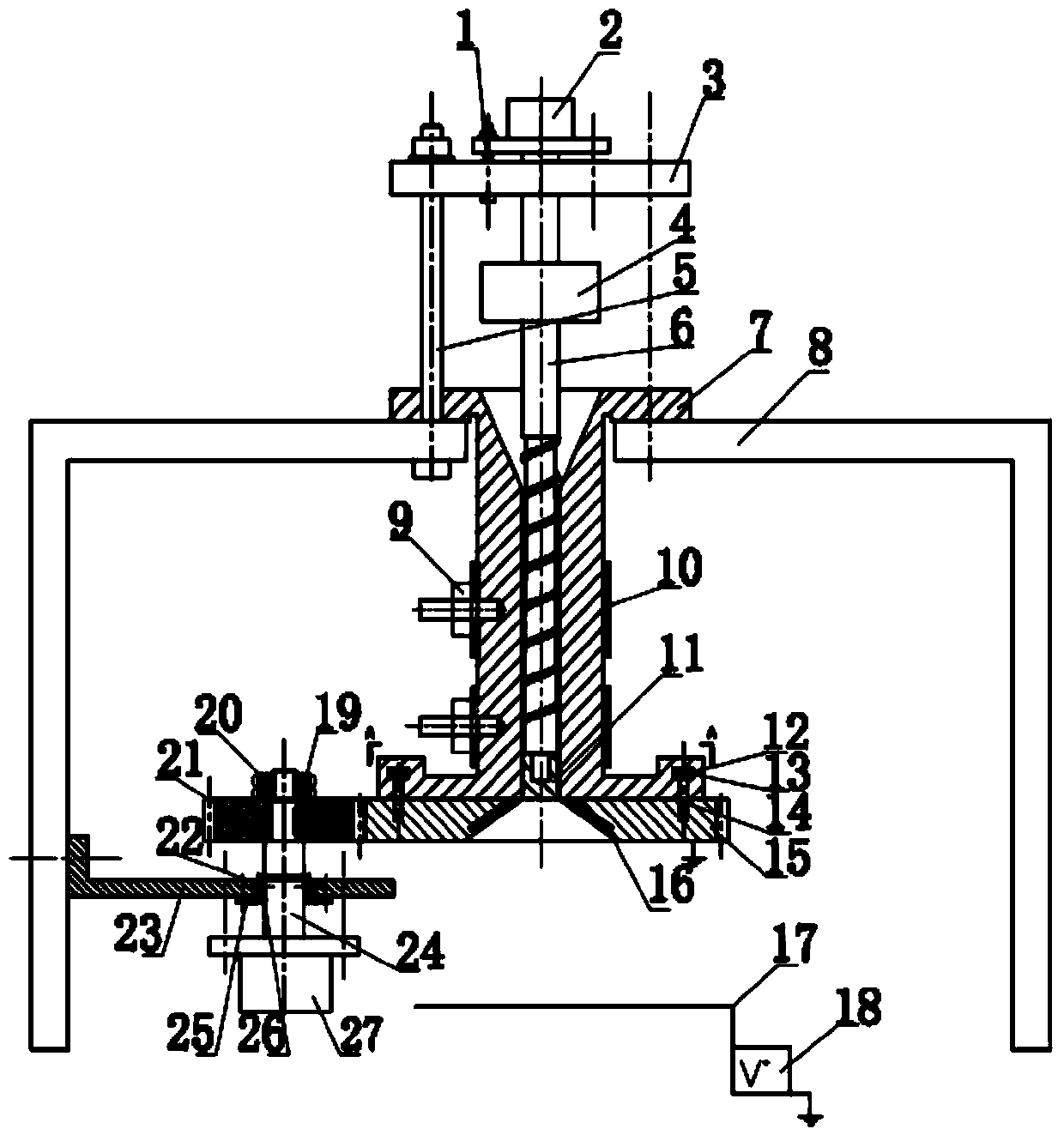 Controllable vibration electrostatic spinning device