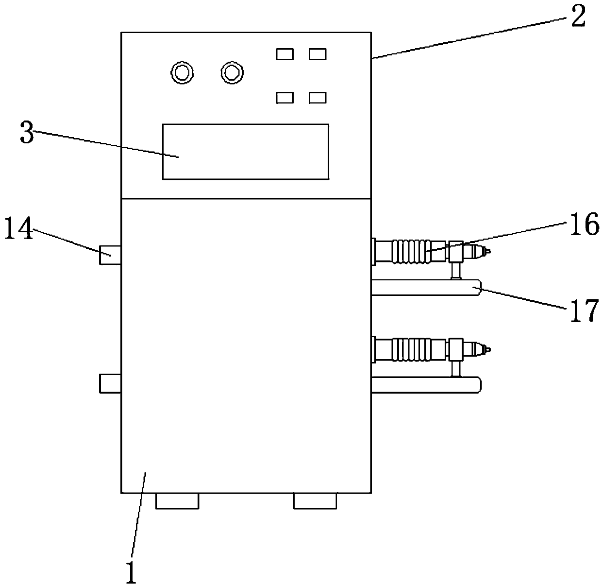 Plasma surface treatment device for automobile calash base