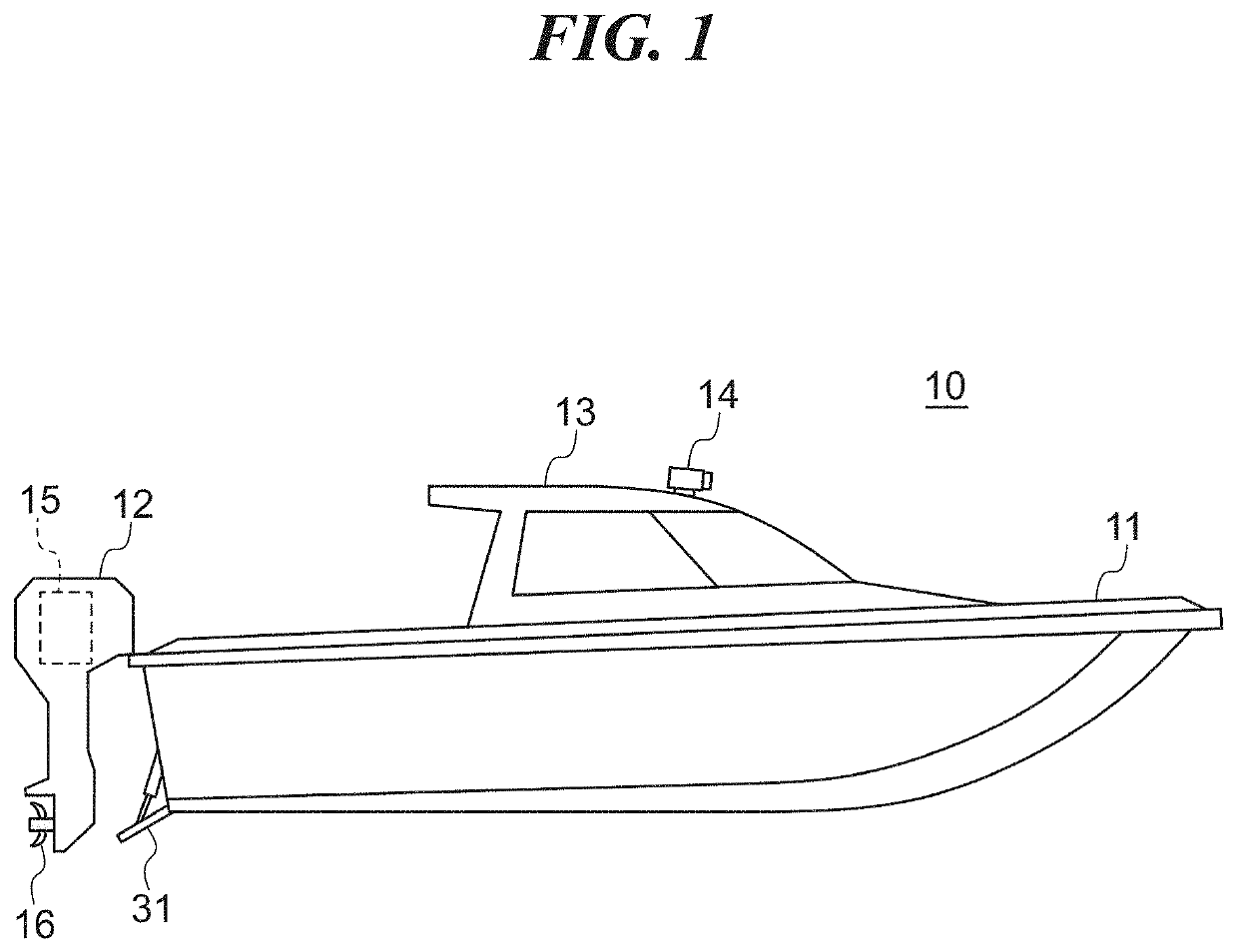 Hull behavior control system and marine vessel