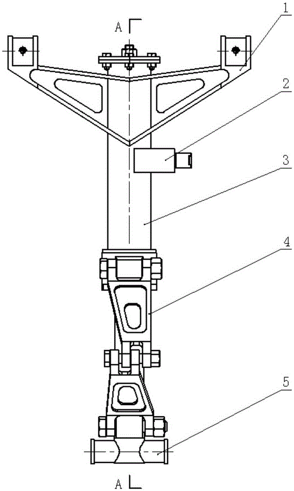 Single-actuating type magneto-rheological shock absorber used for aircraft landing gear