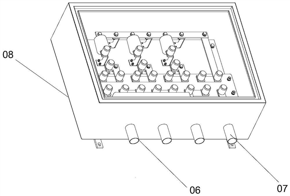 Grounding box capable of switching grounding mode of high-voltage cable, and electronic device