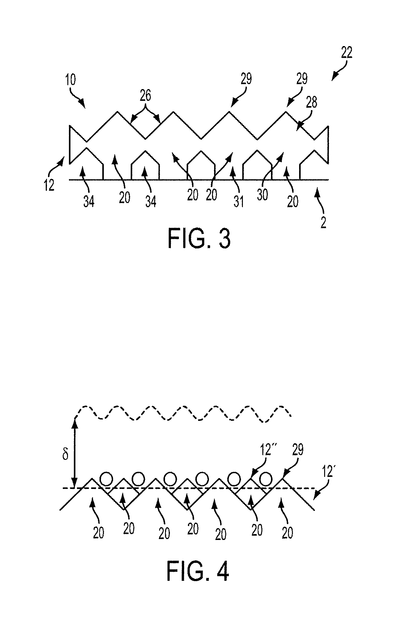 Passive micro-roughness array for drag modification