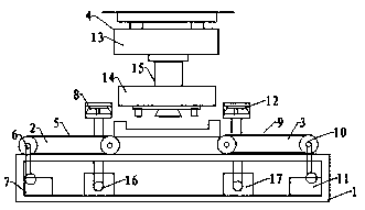 Automatic feeding and discharging device of structural steel wheel stamping equipment