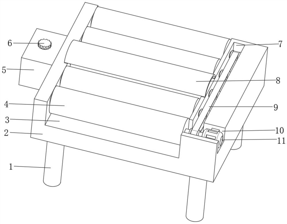 Gluing device based on soybean glue laminated plate