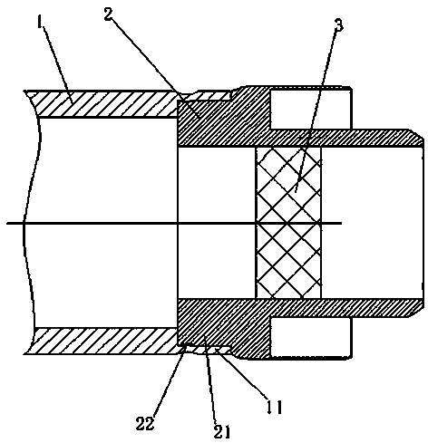 Connecting structure of electric conducting rod and electric connecting device