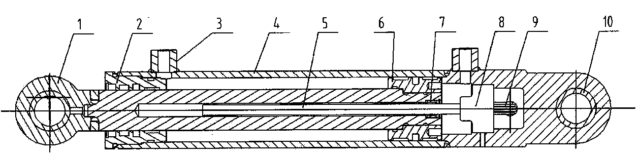 Precise-displacement non-contact hydraulic cylinder