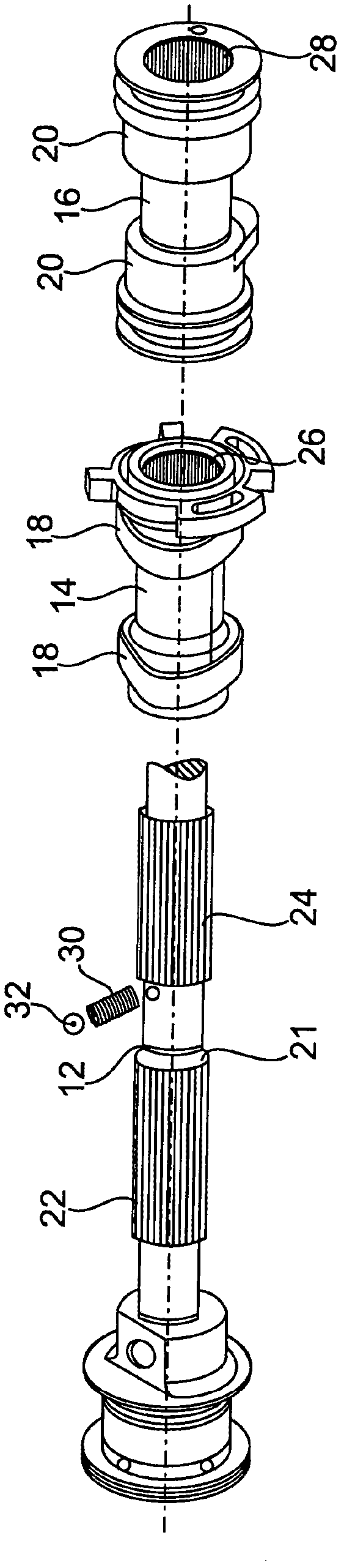 Constructed shaft element, particularly a constructed camshaft for valve controlled internal combustion engines
