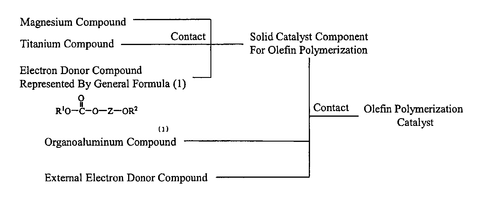 Solid catalyst component for polymerization of olefin, catalyst for polymerization of olefin, and method for producing olefin polymer