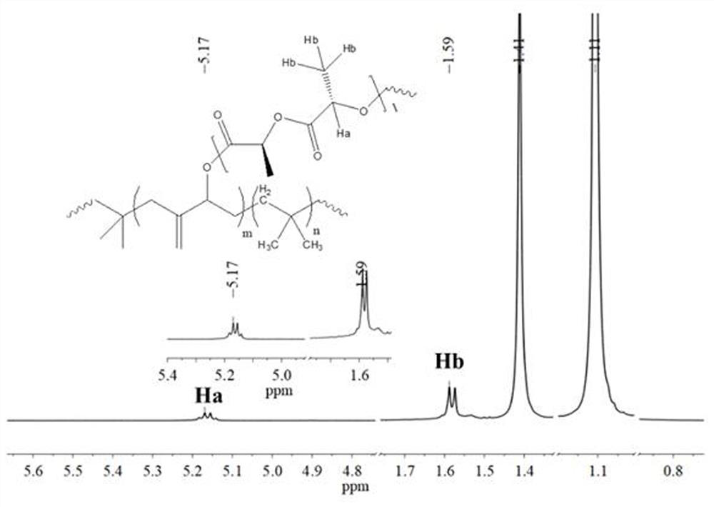 A kind of preparation method of butyl rubber/polylactic acid graft polymer