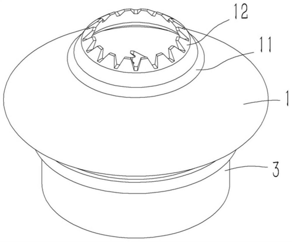 A threshing cutter head on a corn automatic threshing device