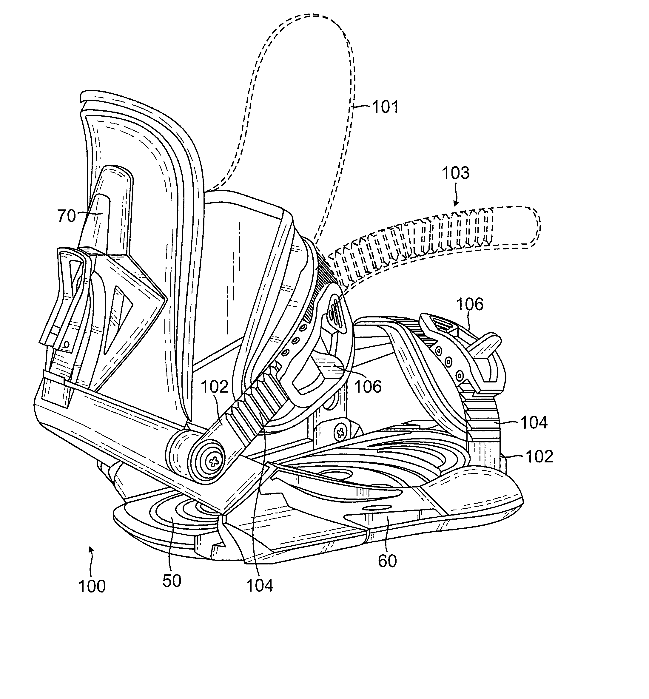 Reformable closure device strap