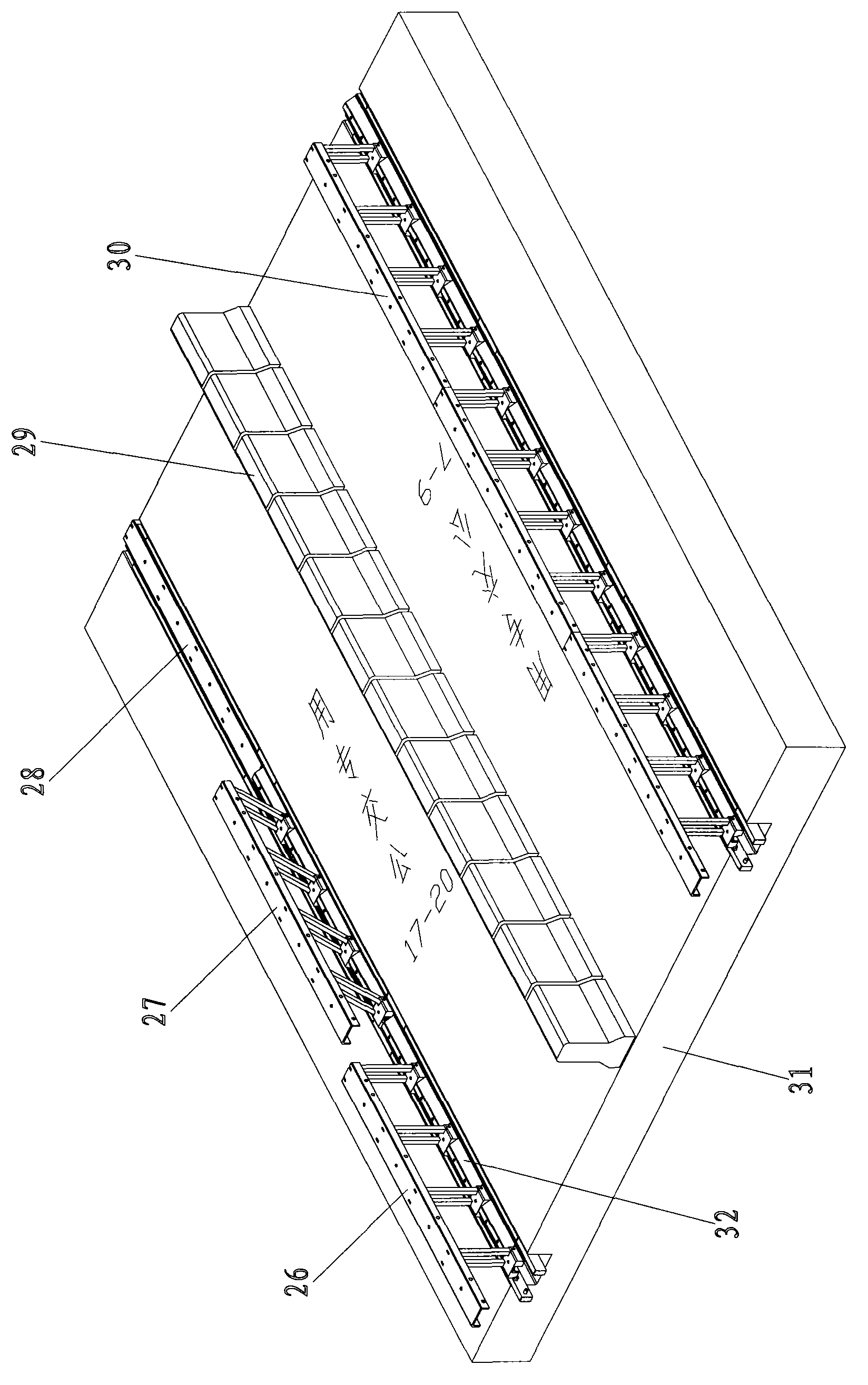 Lifting type movable separation fence with dustproof separation plate