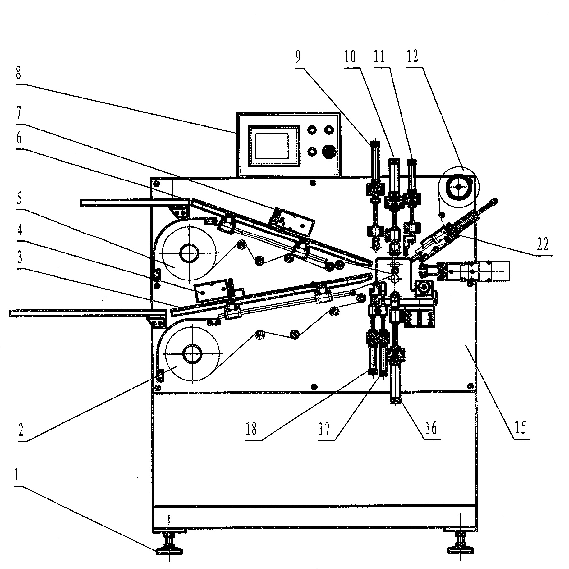 Winding machine for nickel-hydrogen battery