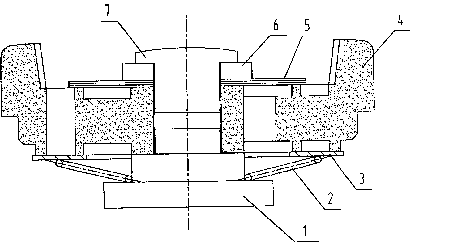 Technique for assembling subassembly of bottom valve of condensation damper valve in hydraulic damper