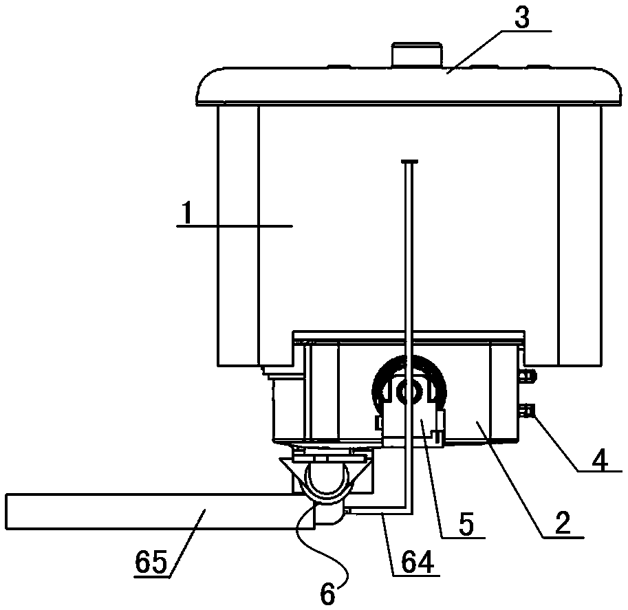 Purifying machine with rapid and automatic water draining system and application method thereof