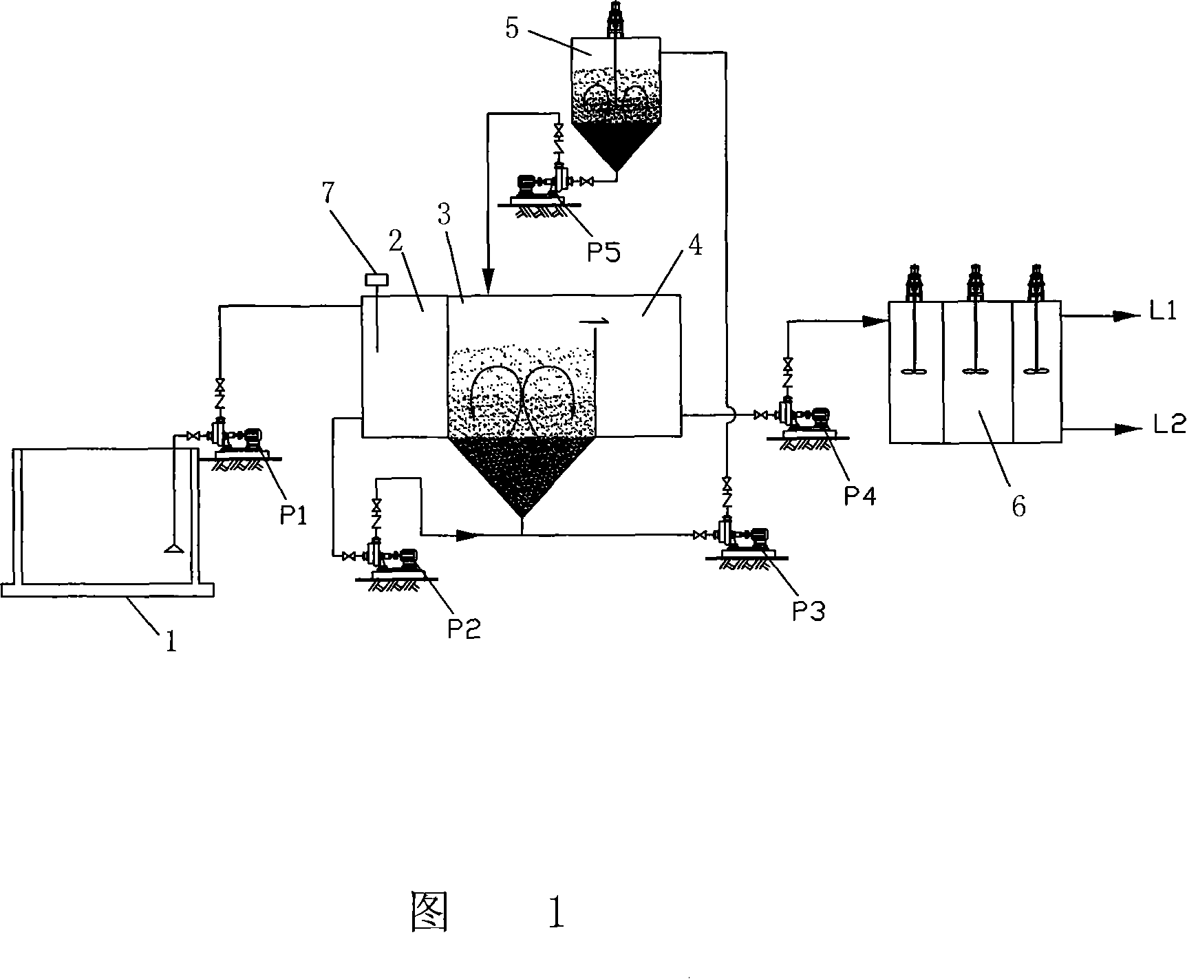 Process and apparatus for treating waste water containing metal complex