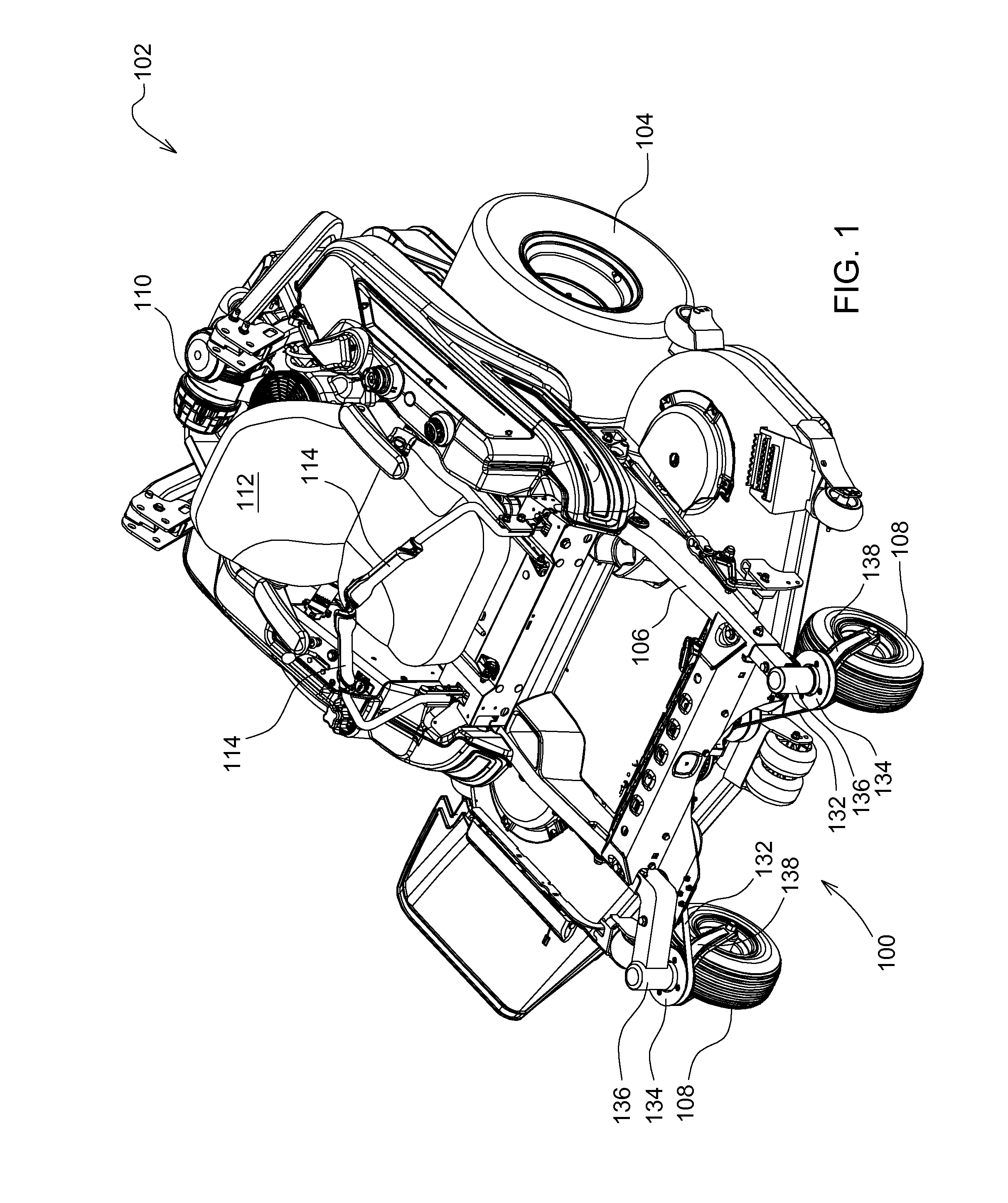 Zero turn mower steering system