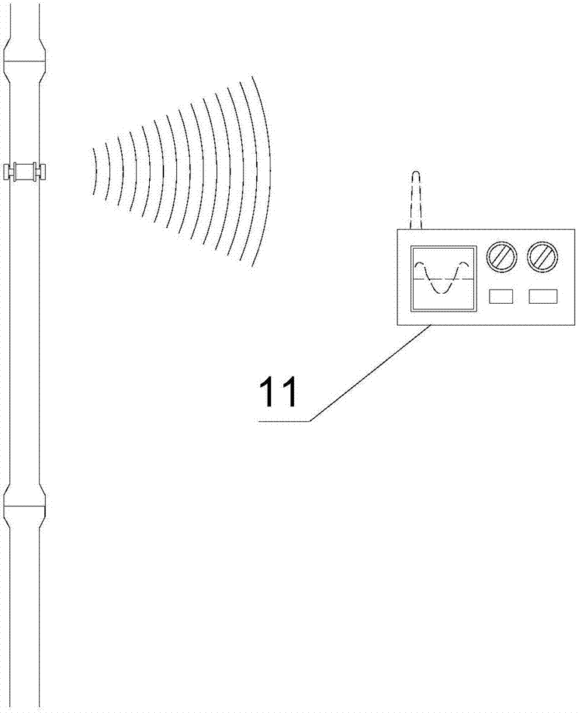 Locking-type downhole sound wave signal ground receiving and displaying system