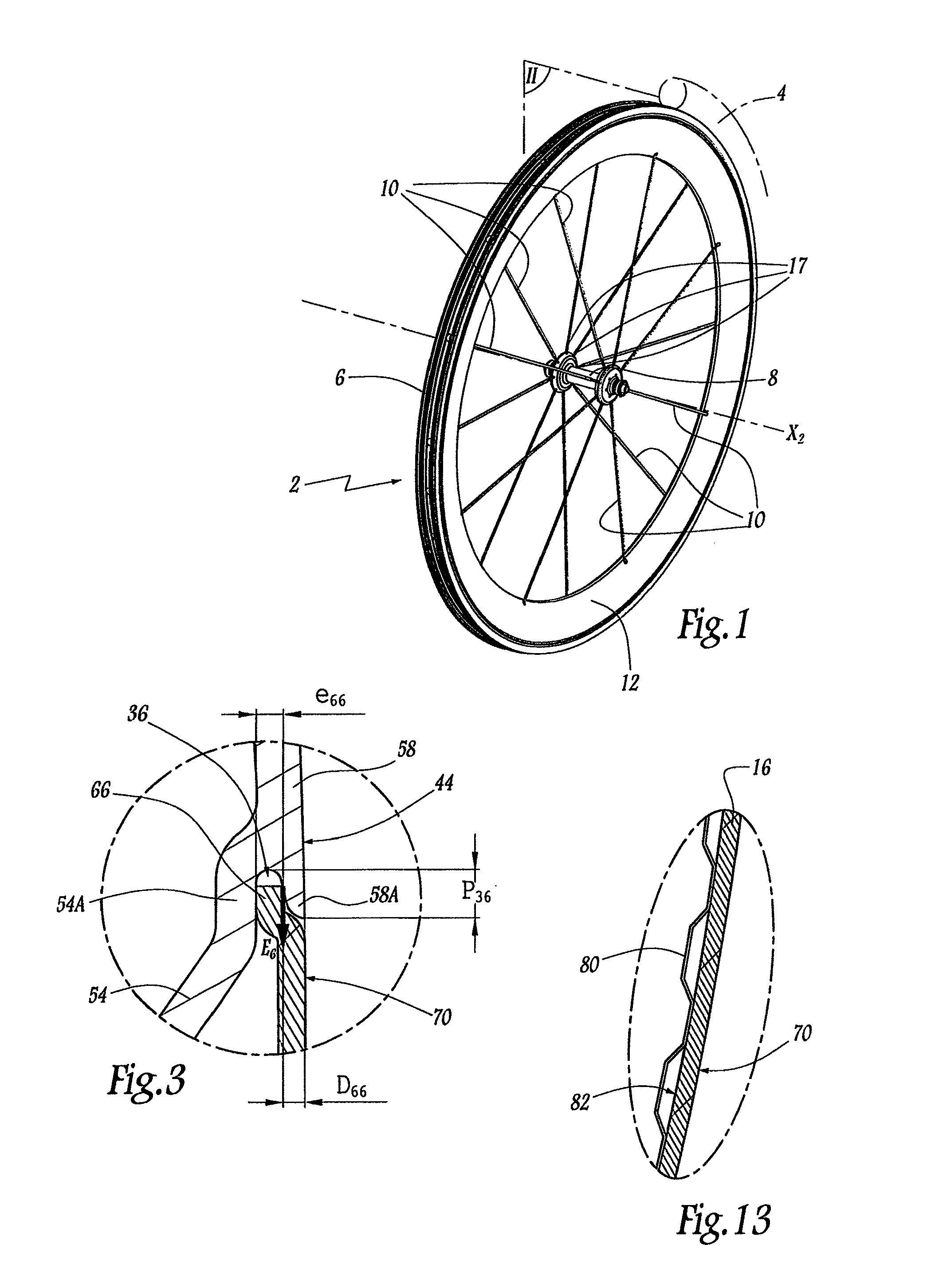 Cycle wheel and methods for manufacturing such a wheel