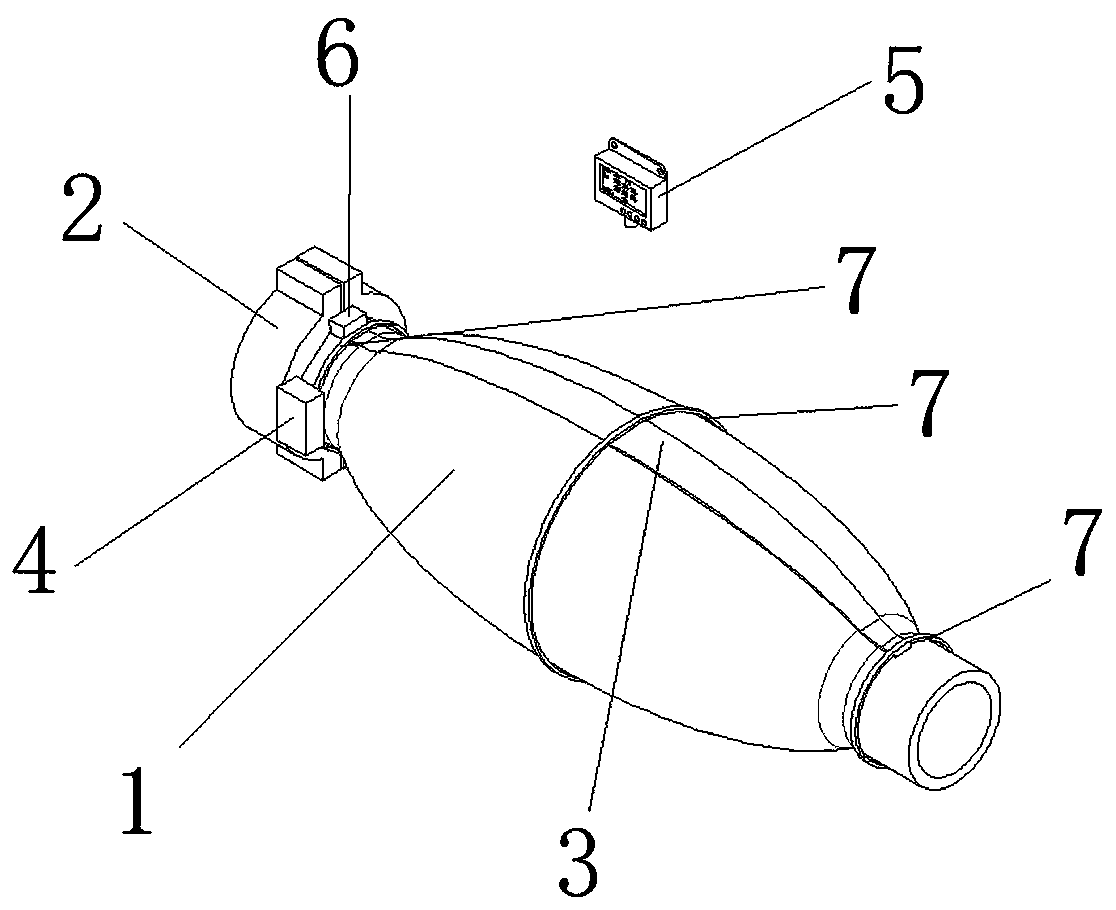 Wireless temperature-measurement monitoring device and method of high-voltage cable connector