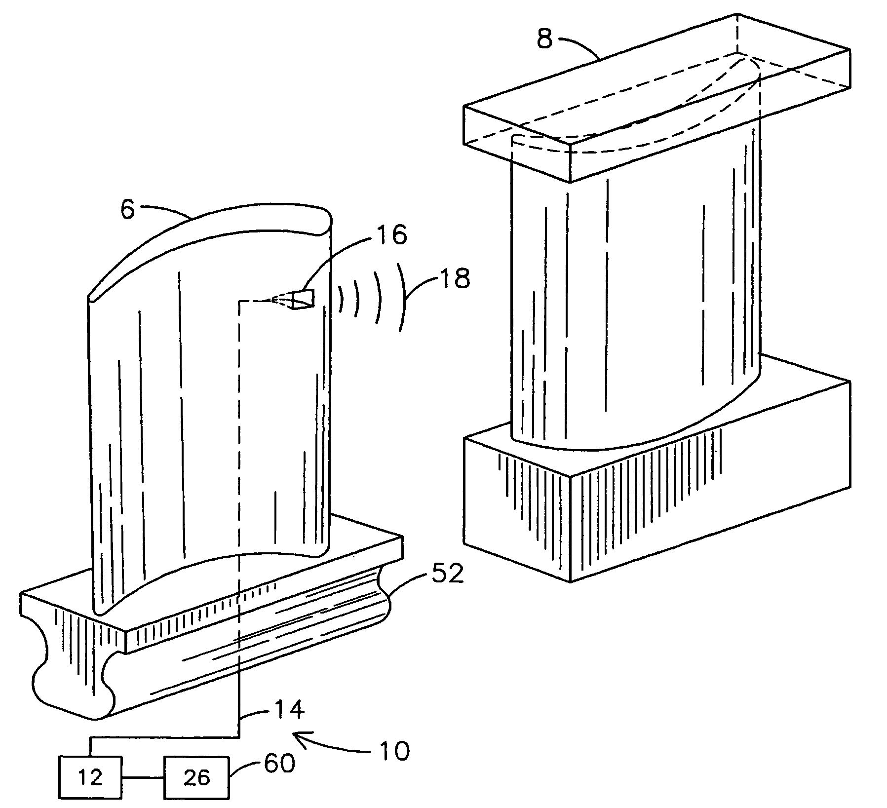 Doppler radar sensing system for monitoring turbine generator components