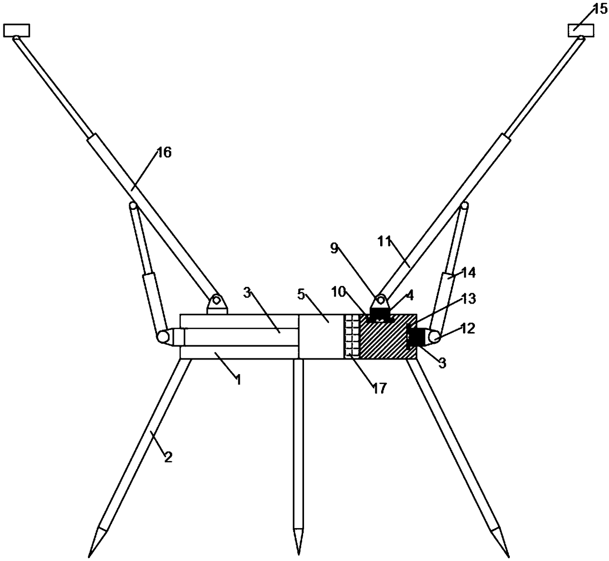 Rotation support device for fruit tree plantation