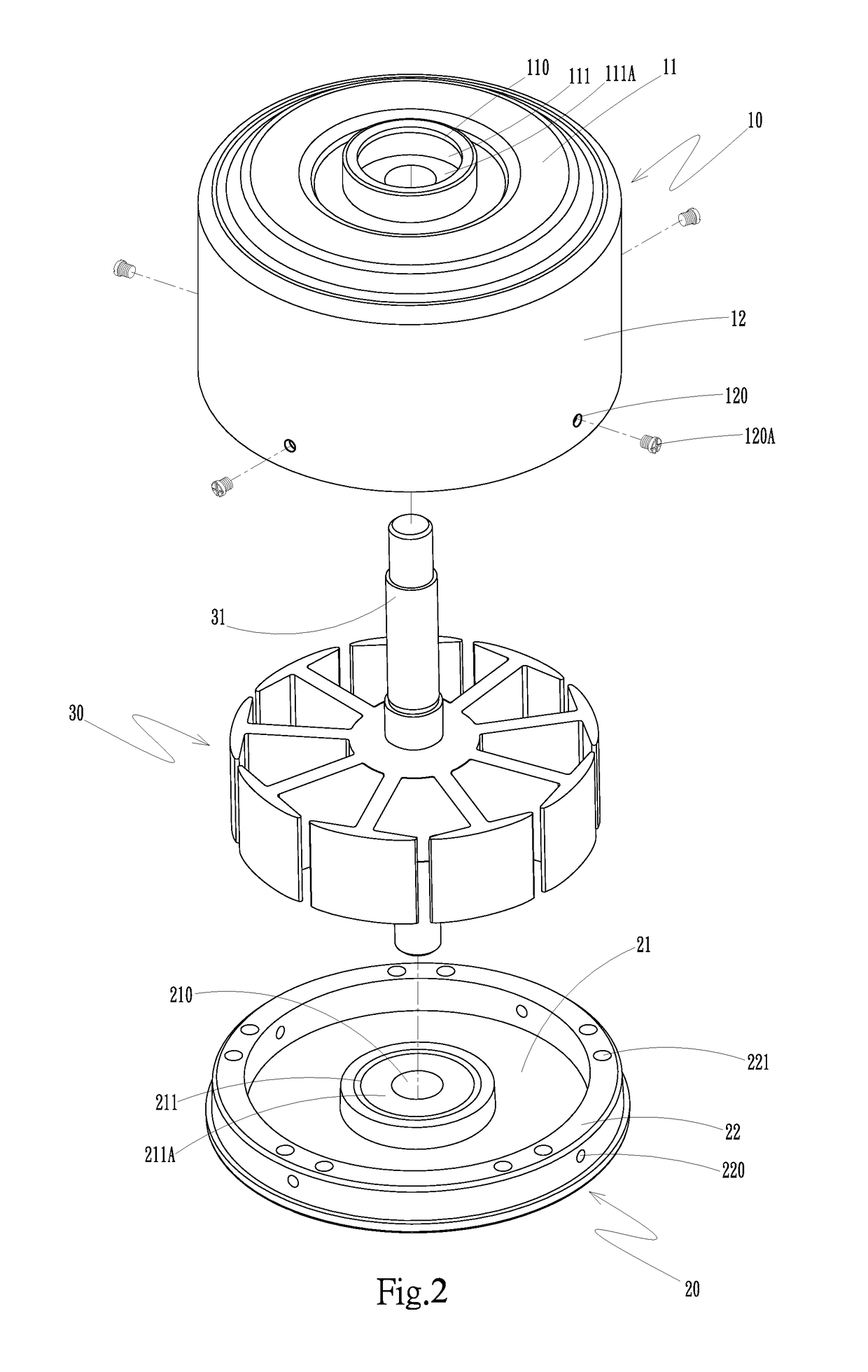 Ceiling fan motor housing and cover side fixing structure