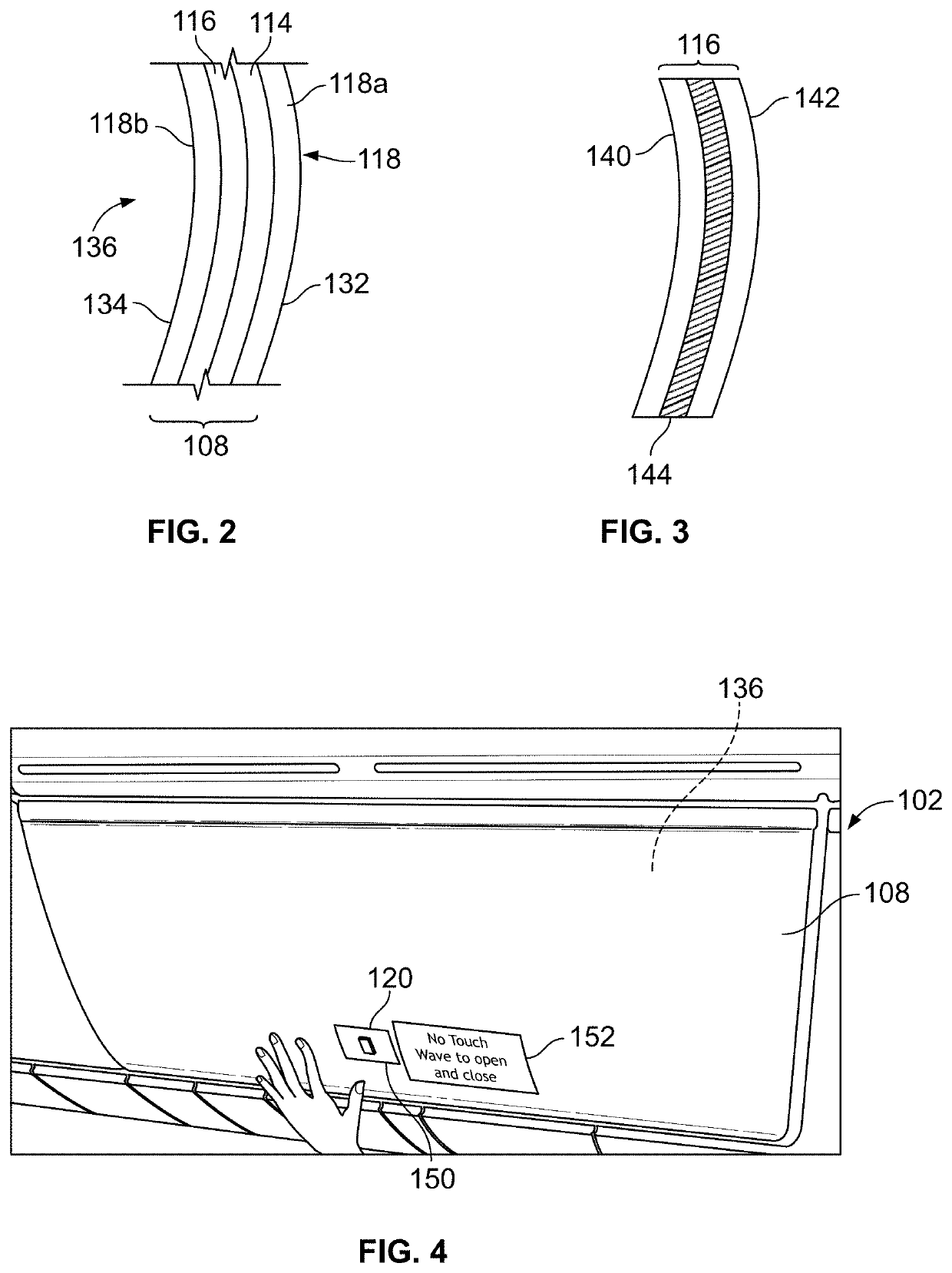 Stowage bin assemblies having electronic front panels