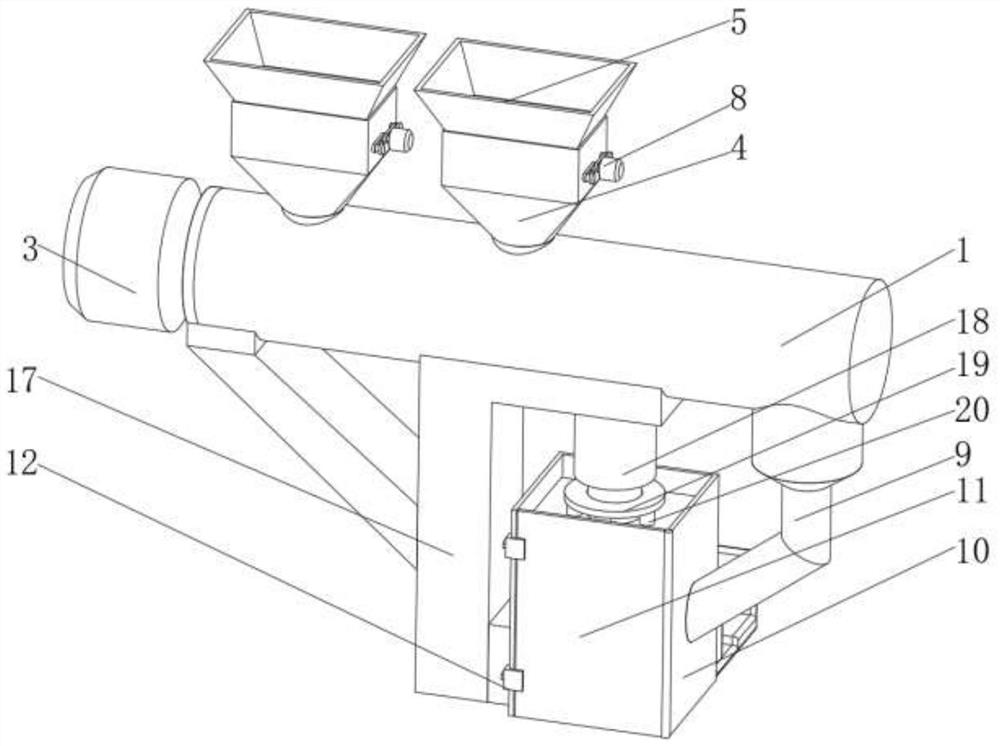 Solid waste solidification device