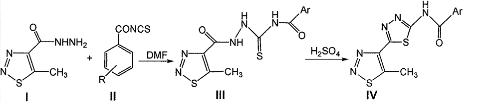 A class of 5-methyl-1,2,3-thiadiazole-1,3-4-thiadiazole derivatives and their preparation method and use