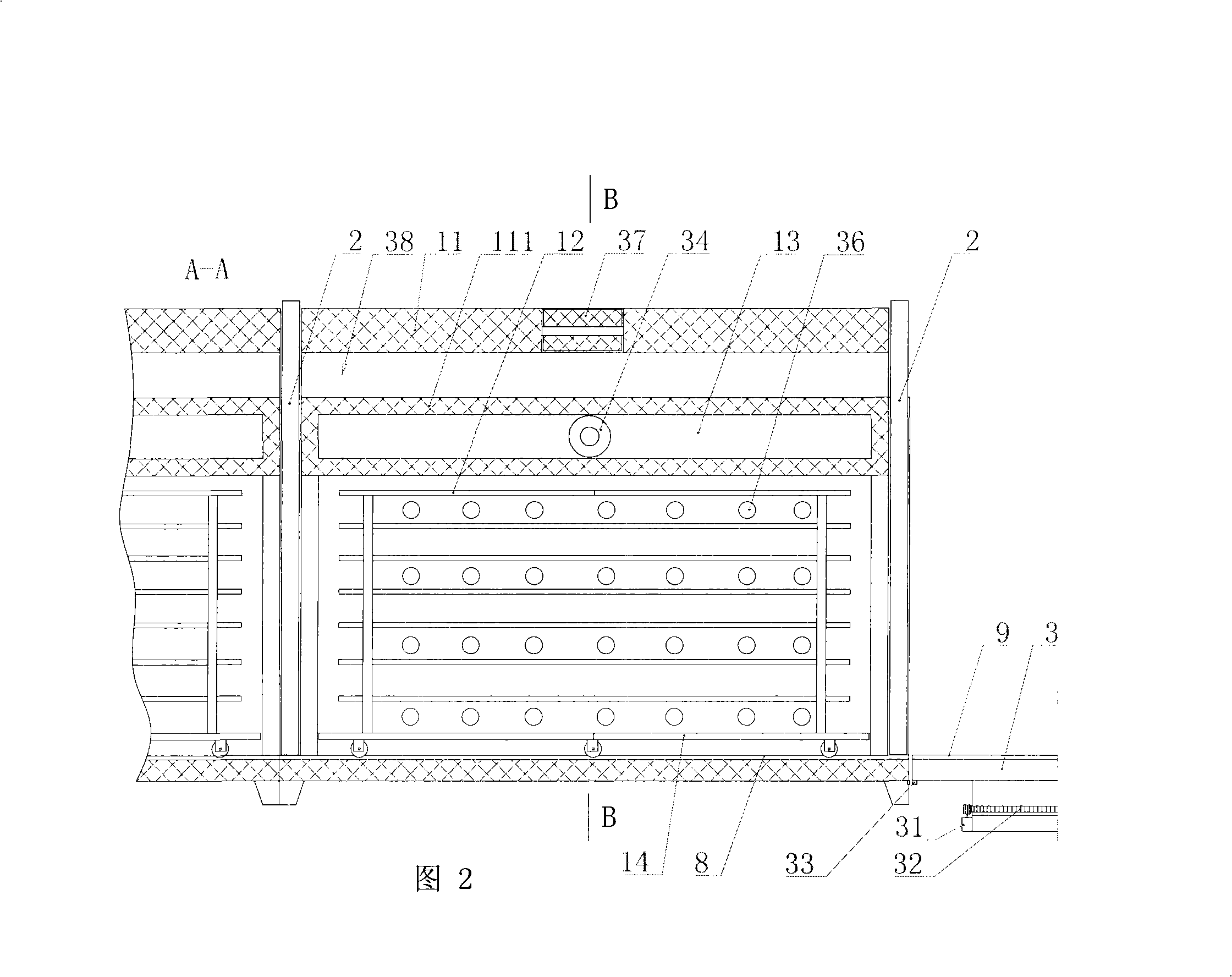 Continuous production method and apparatus for vacuum glass