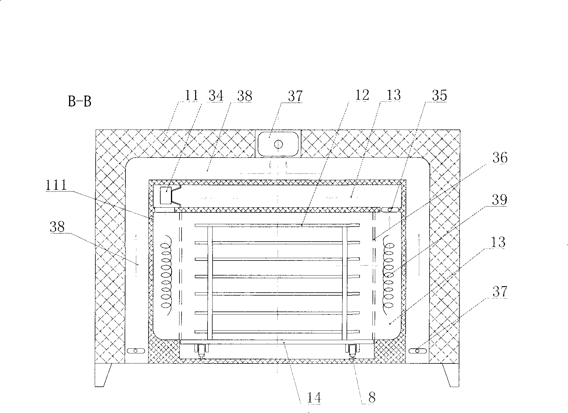 Continuous production method and apparatus for vacuum glass