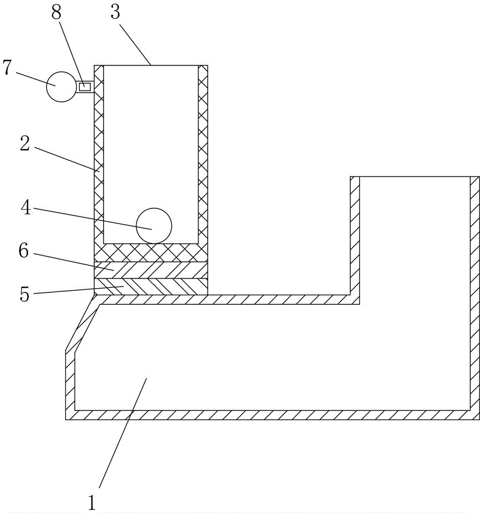 Safe bank side water containing cup