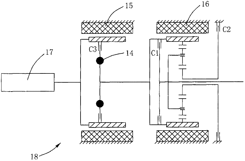 Transmission, driving system with transmission, and control method for driving system