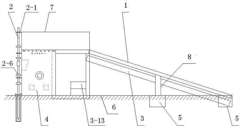 Comprehensive simulation test body for practical training of rock-soil test technology