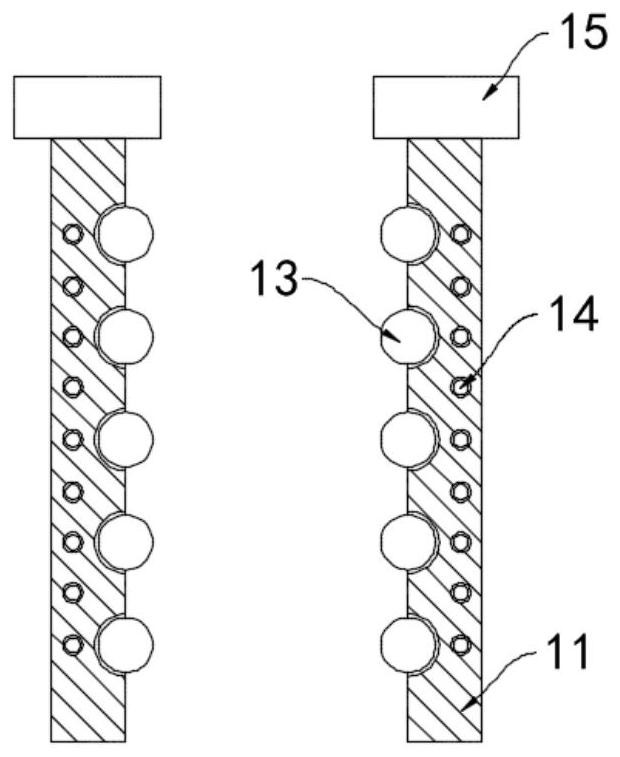 Magnetic regulation and control wire stripping device for communication cable