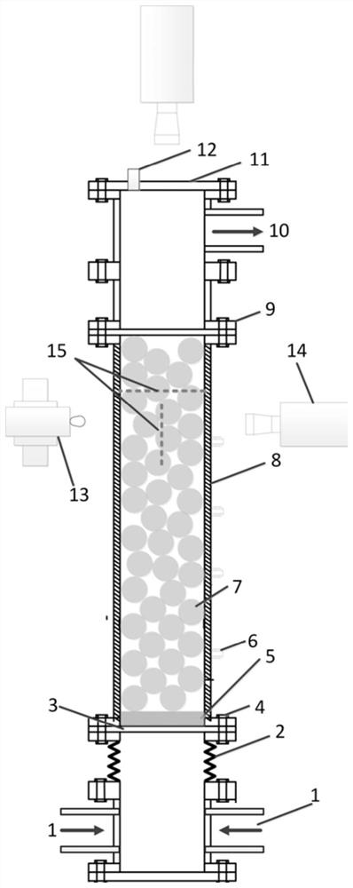 Spherical fuel flow field and pressure field measurement experiment device