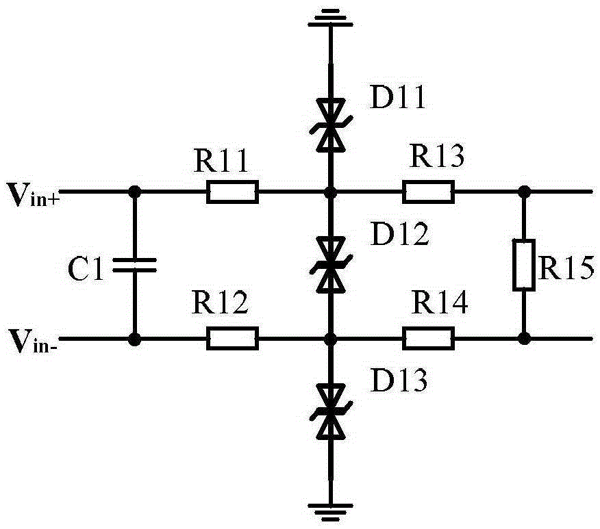 A multi-type analog signal processing circuit powered by a single power supply