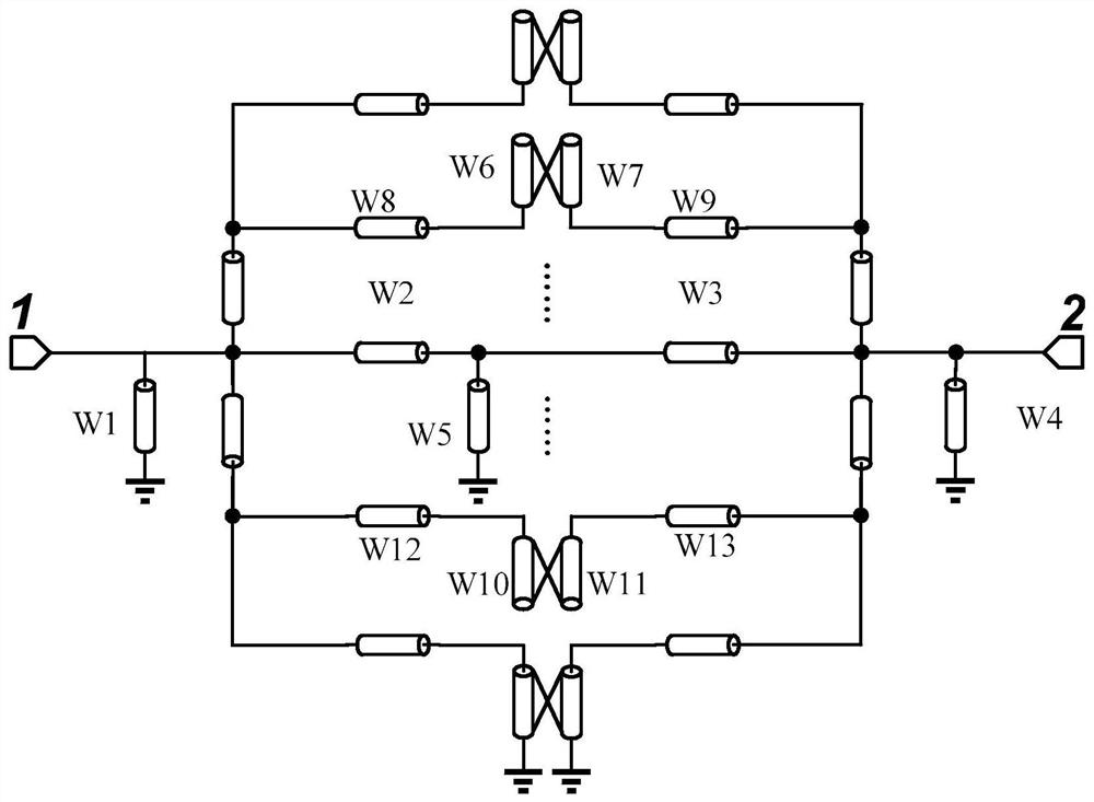 A seven-pass band-pass filter