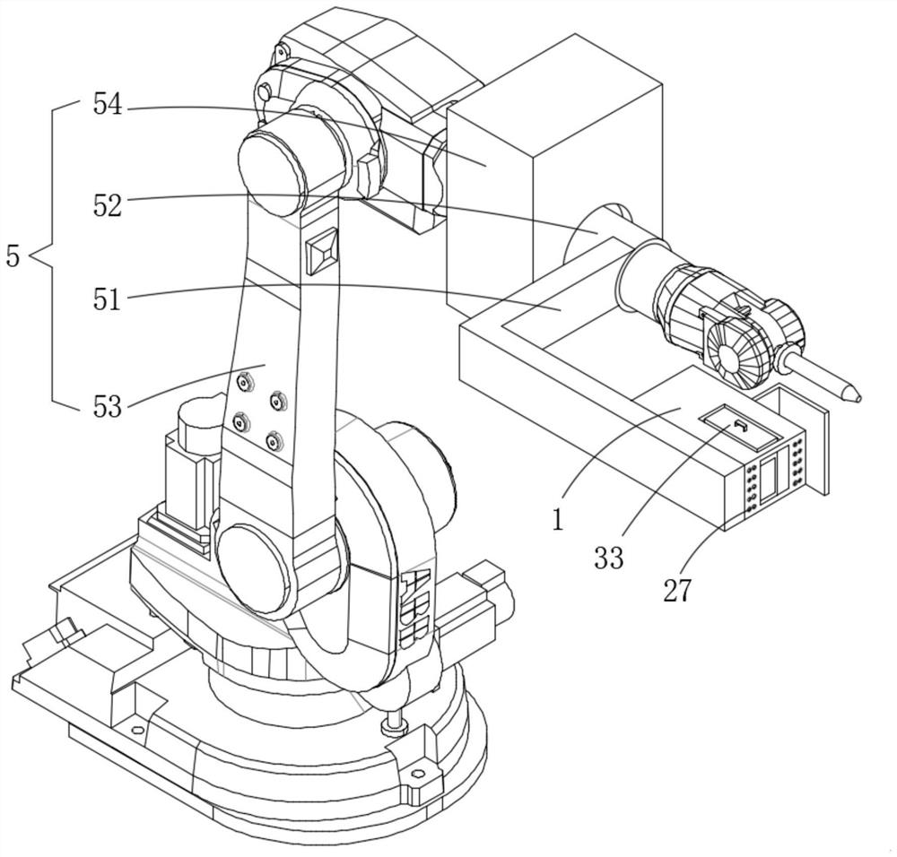 Special camera efficient cooling device applied to laser welding robot