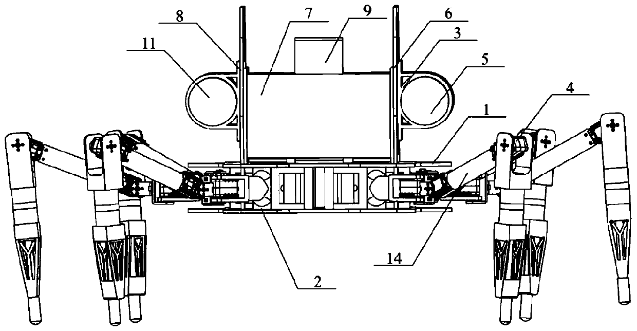 Robot suitable for underwater cruising and seabed crawling and control method