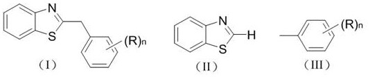 Photocatalytic synthesis method of C2 substituted 2H-benzothiazole benzylated derivative